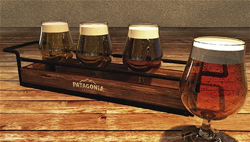 Render de Patagonia: tabla de degustación
