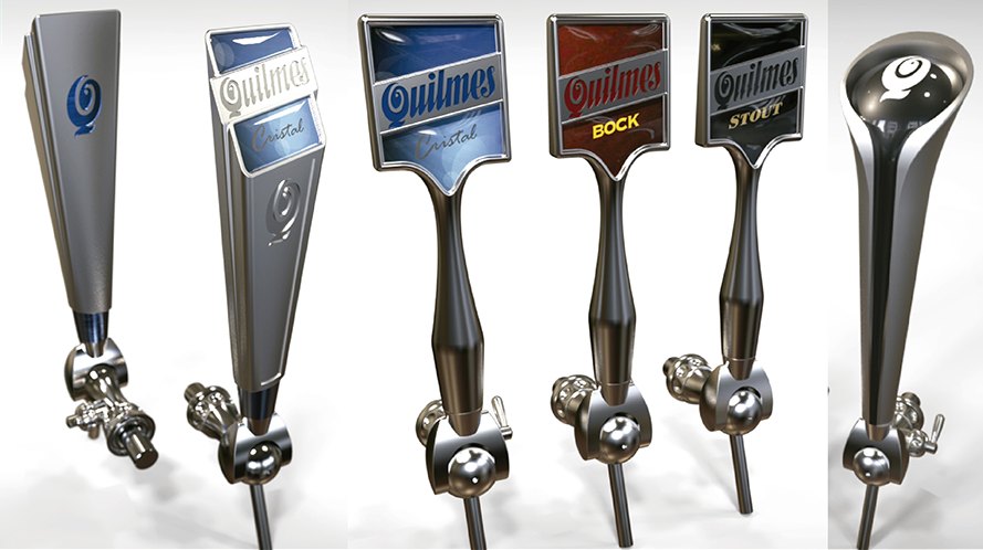 Render de Quilmes: handles para chopera